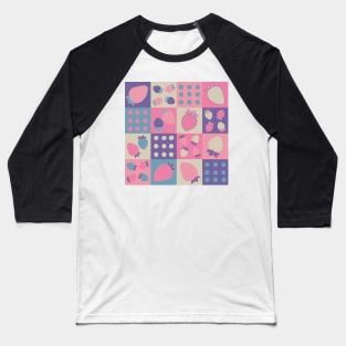 Berry Pop Quilt Baseball T-Shirt